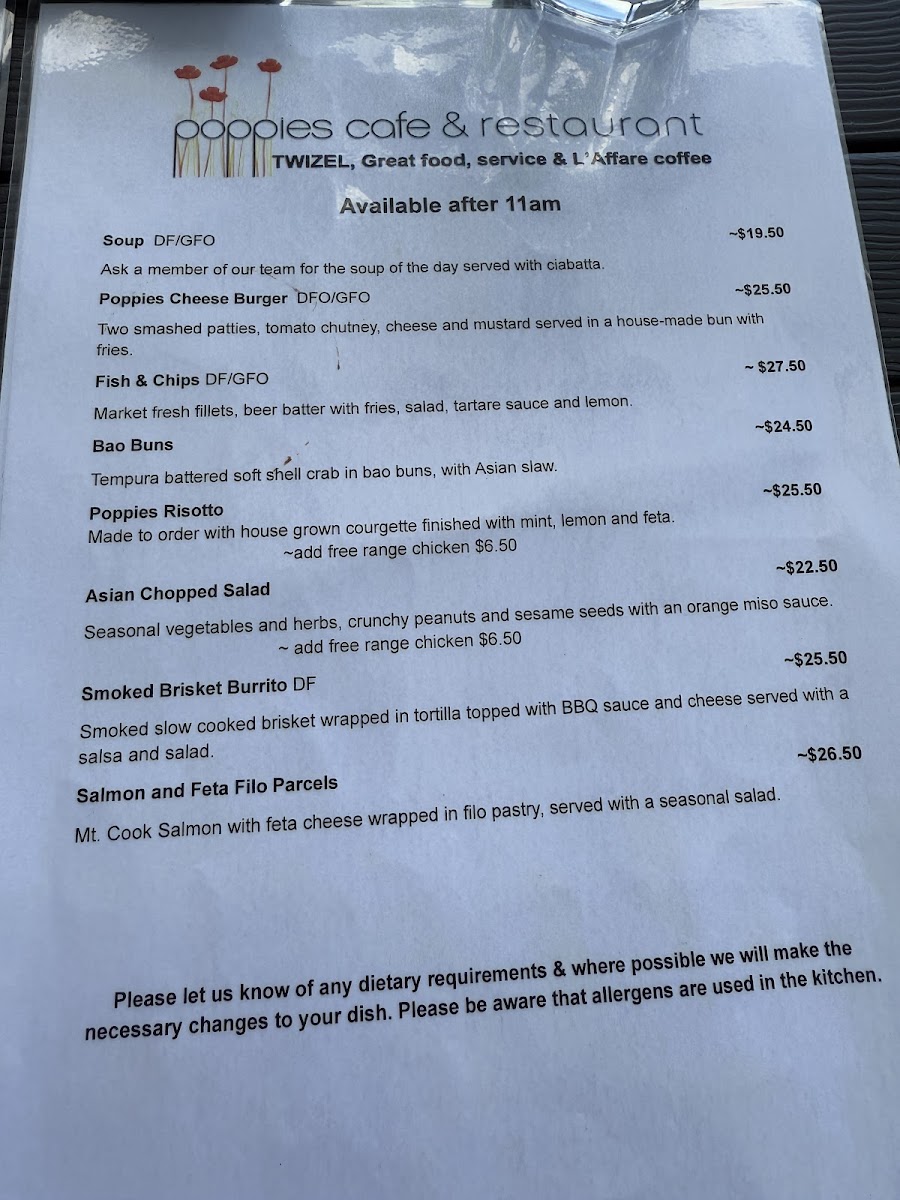Poppies Cafe Photo Menu 8
