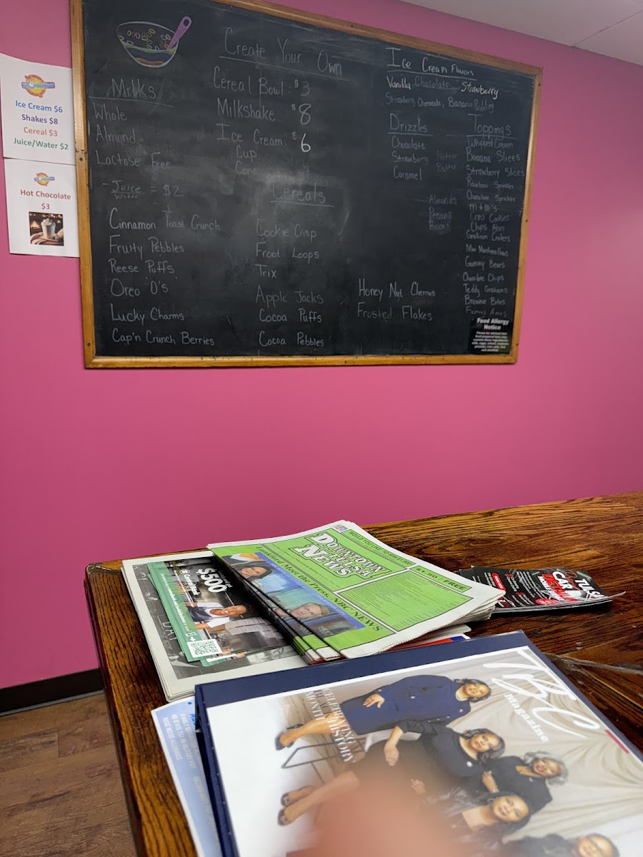 Crunchtown Ice Cream & Cereal Bar Photo Menu 5