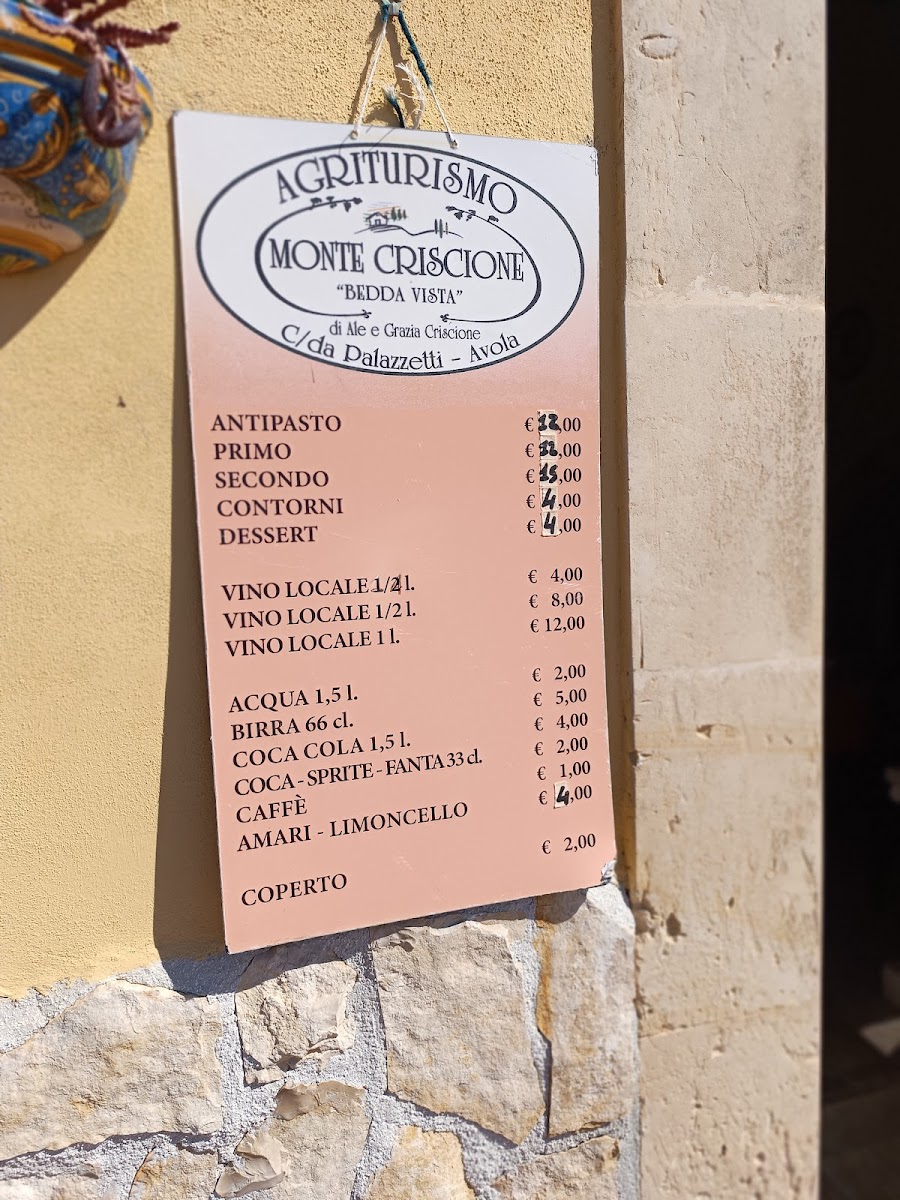 Agriturismo Monte Criscione Photo Menu 1