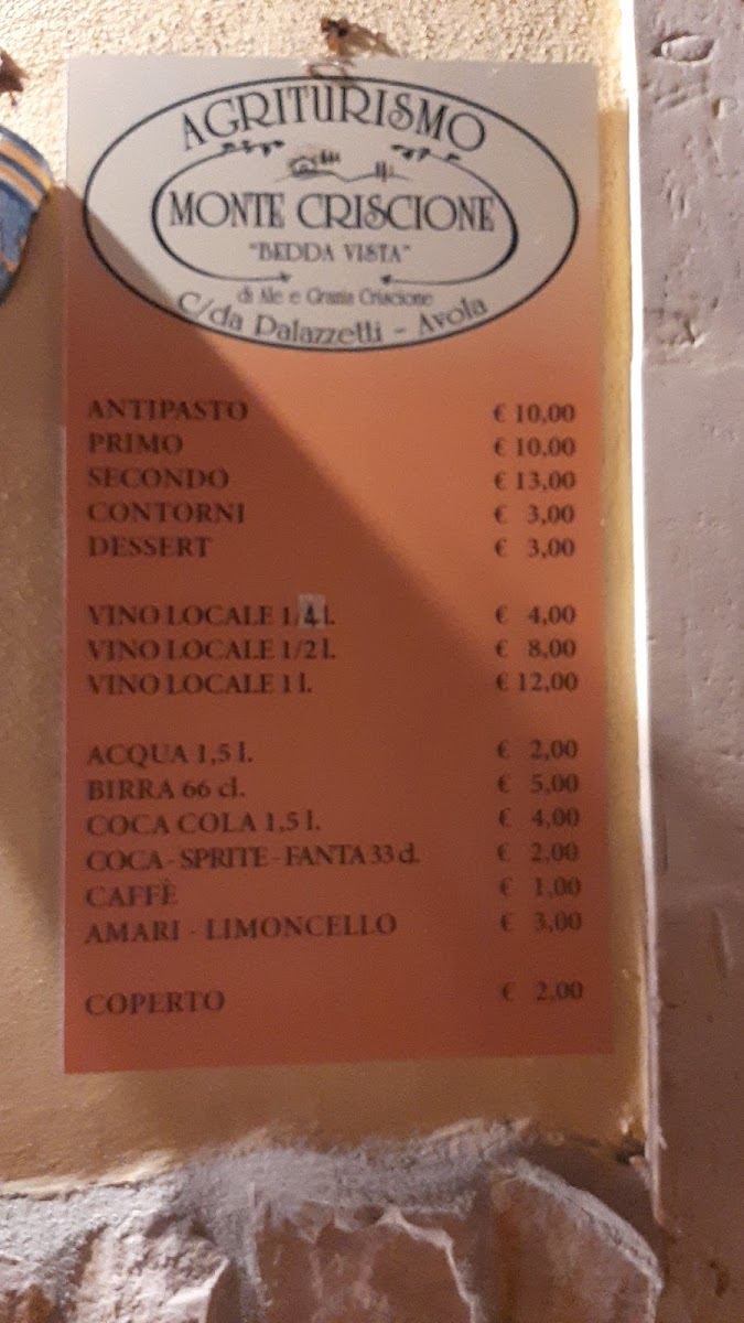 Agriturismo Monte Criscione Photo Menu 3