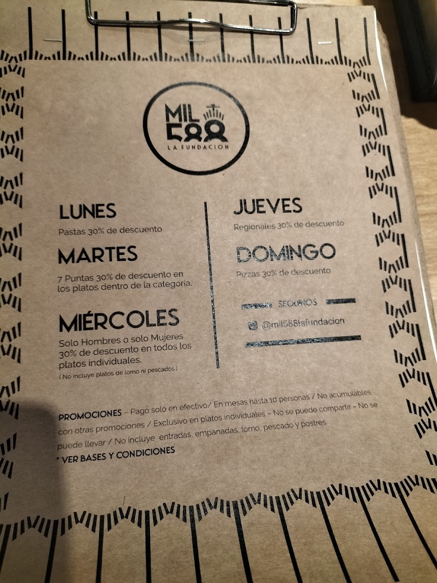 Mil588 la fundacion Photo Menu 3
