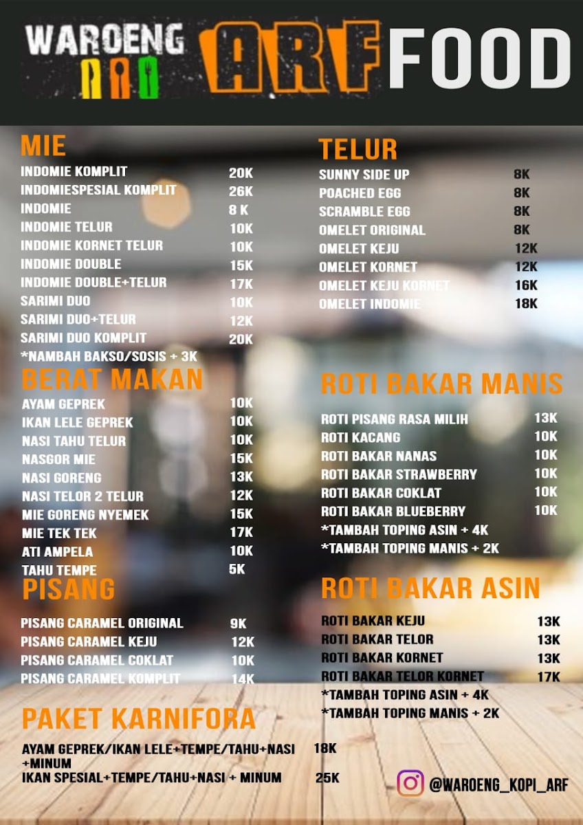 Warung Kopi ARF Photo Menu 4