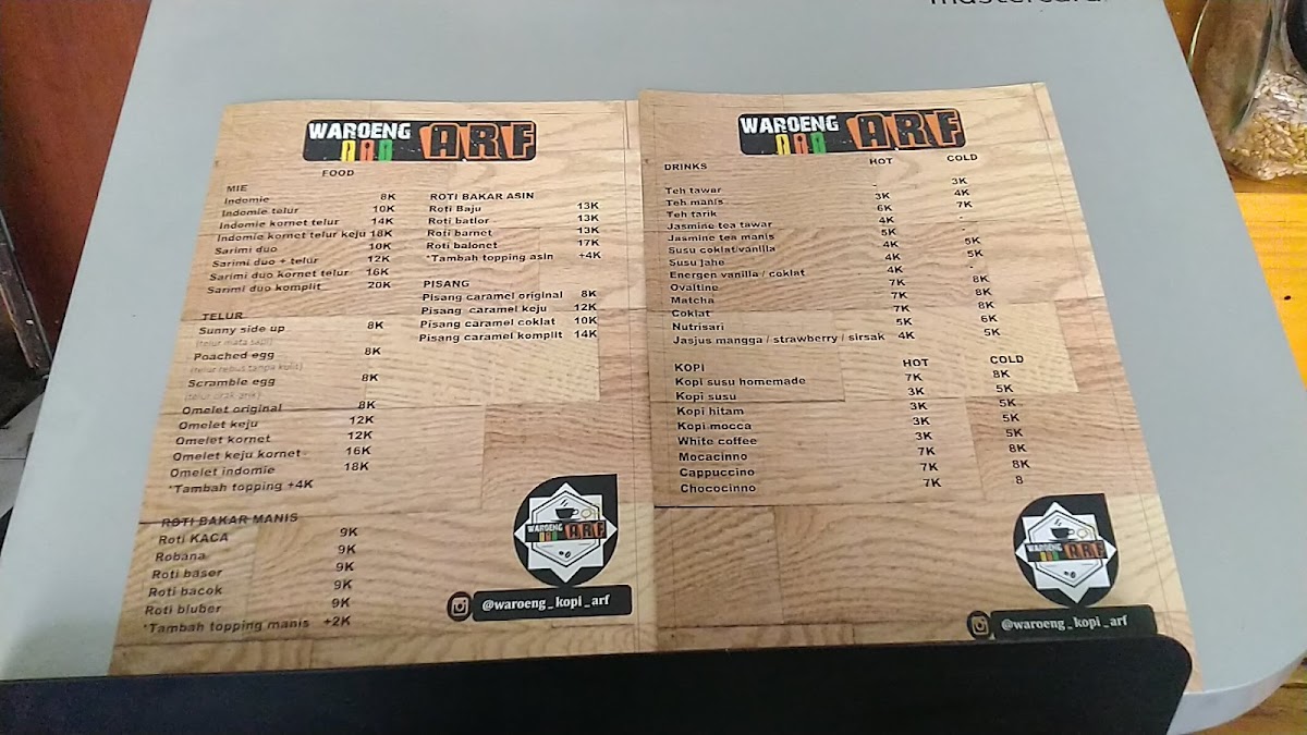 Warung Kopi ARF Photo Menu 5