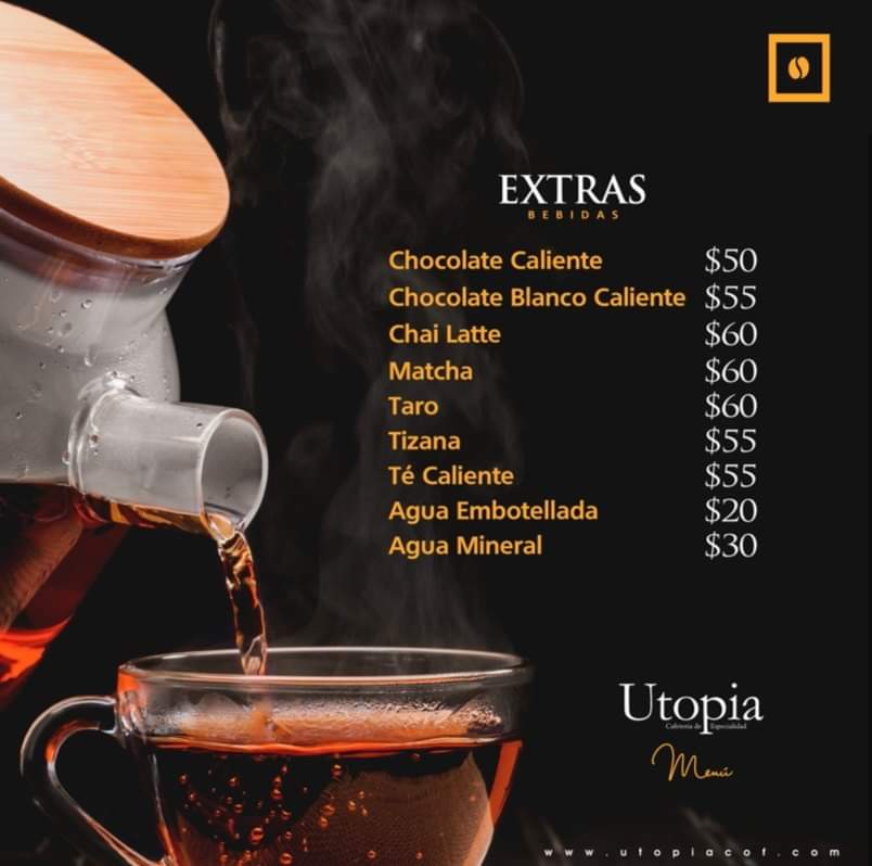 Utopía Coffee Photo Menu 1