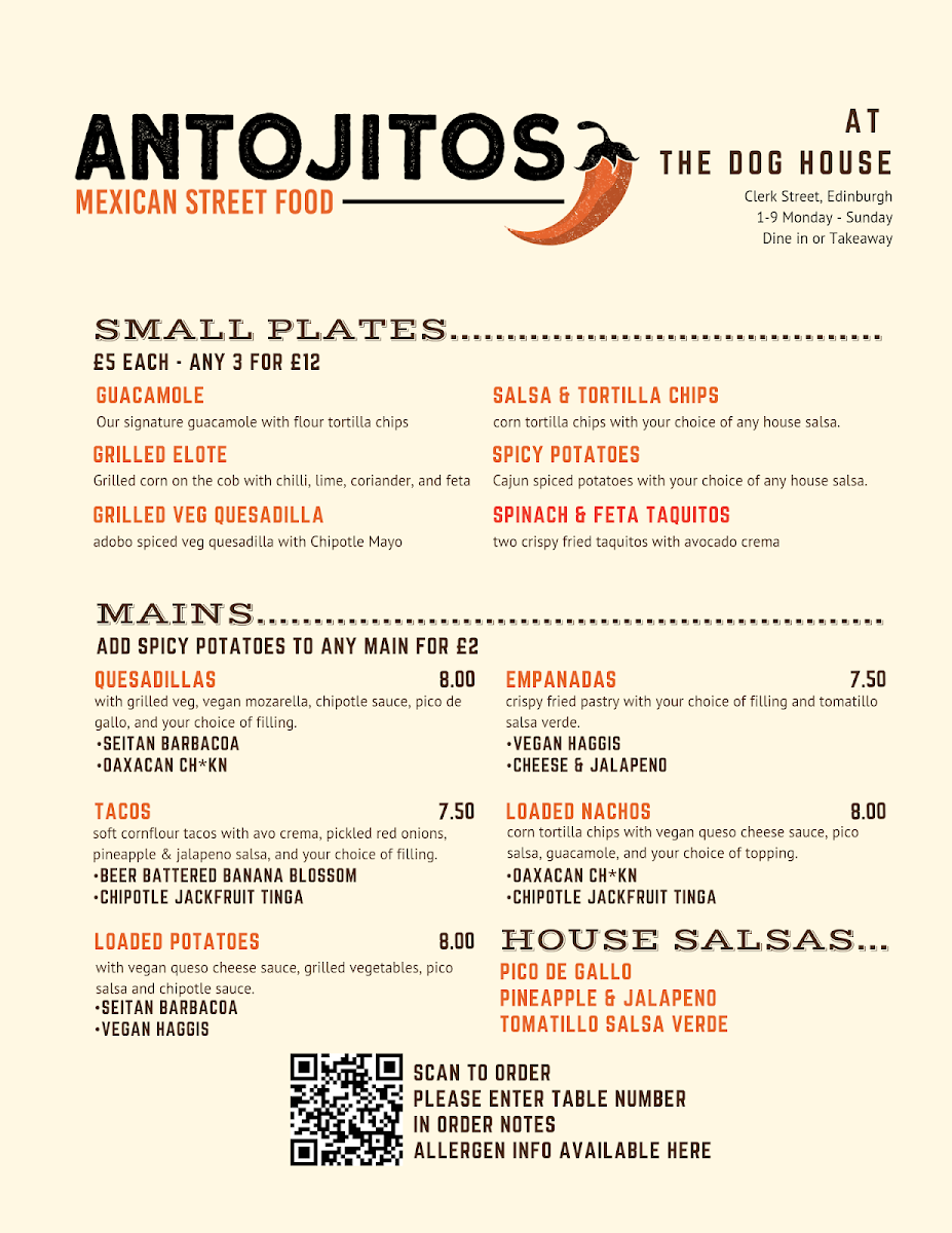 Antojitos Photo Menu 2