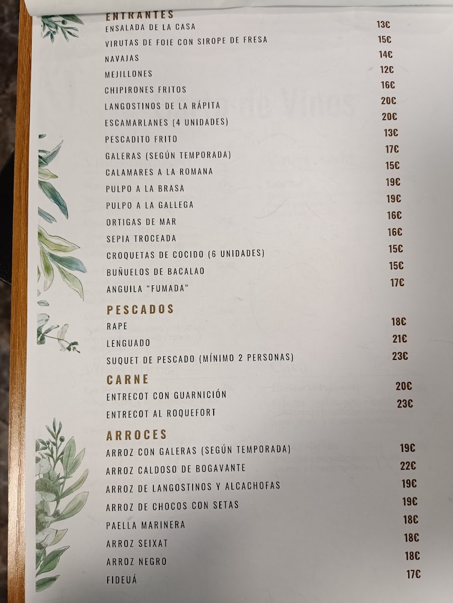 Restaurant La Ribera Photo Menu 2