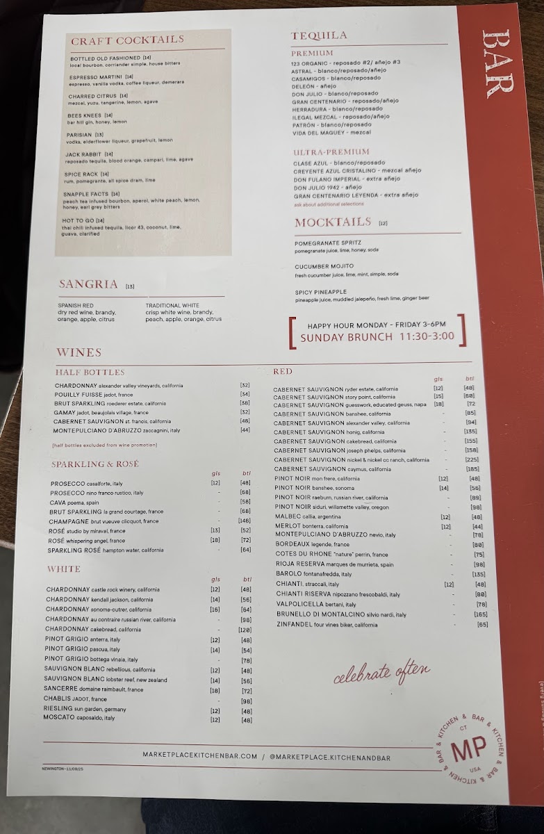 Market Place Kitchen & Bar - Newington Photo Menu 2