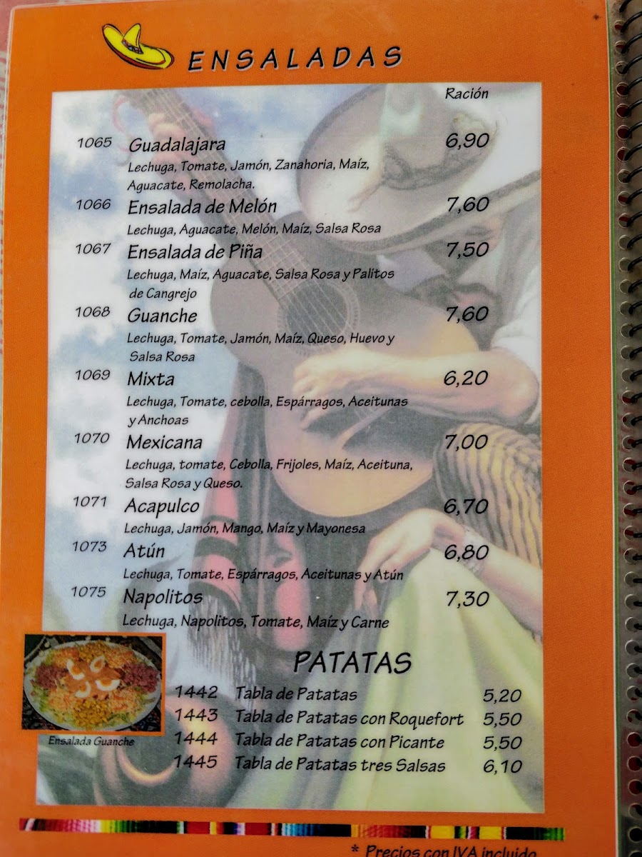 Restaurante Cantina Guadalajara Photo Menu 4