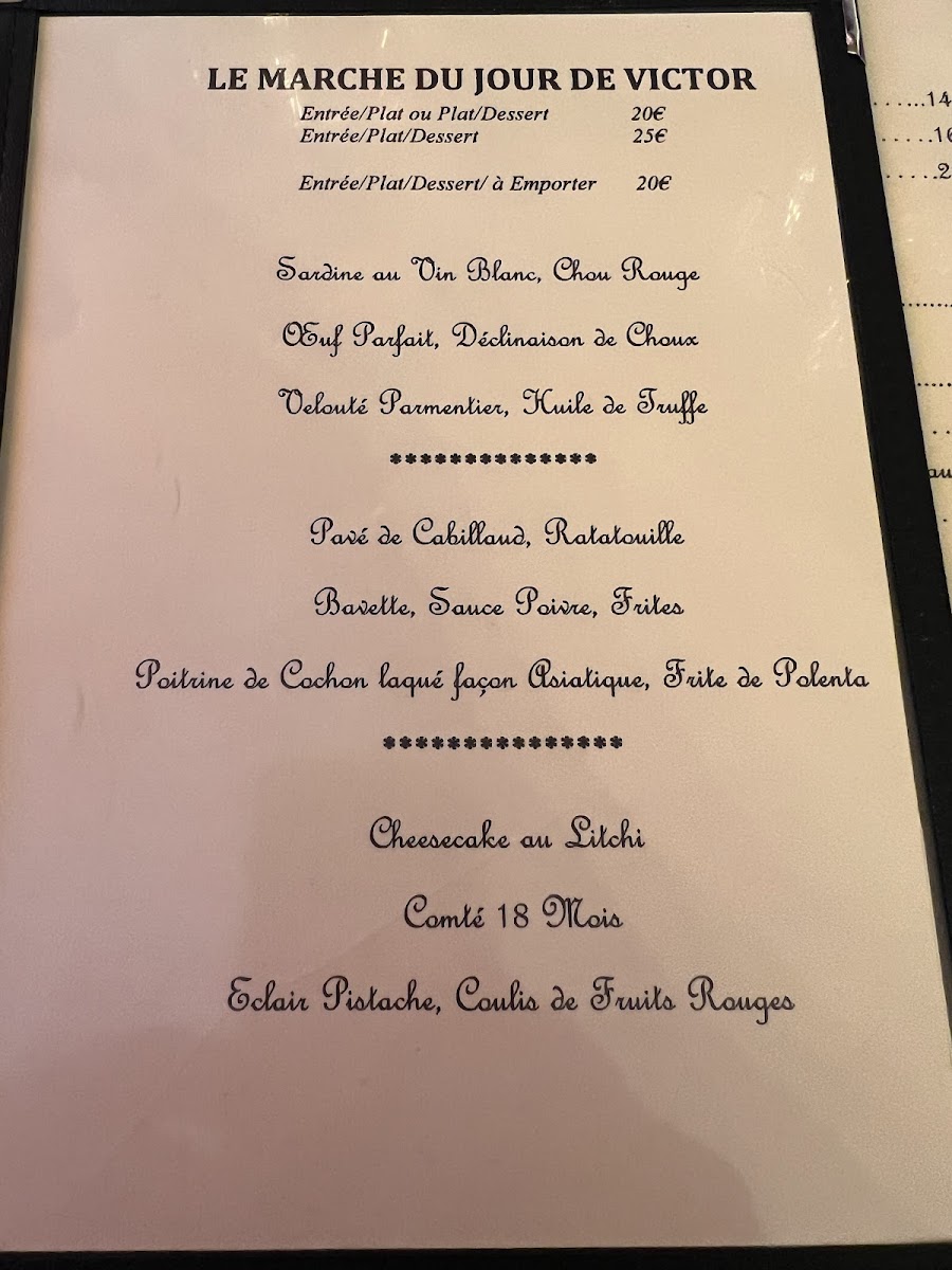 Victor Photo Menu 8