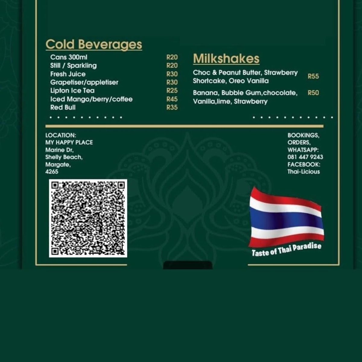 ThaiLicious Photo Menu 2