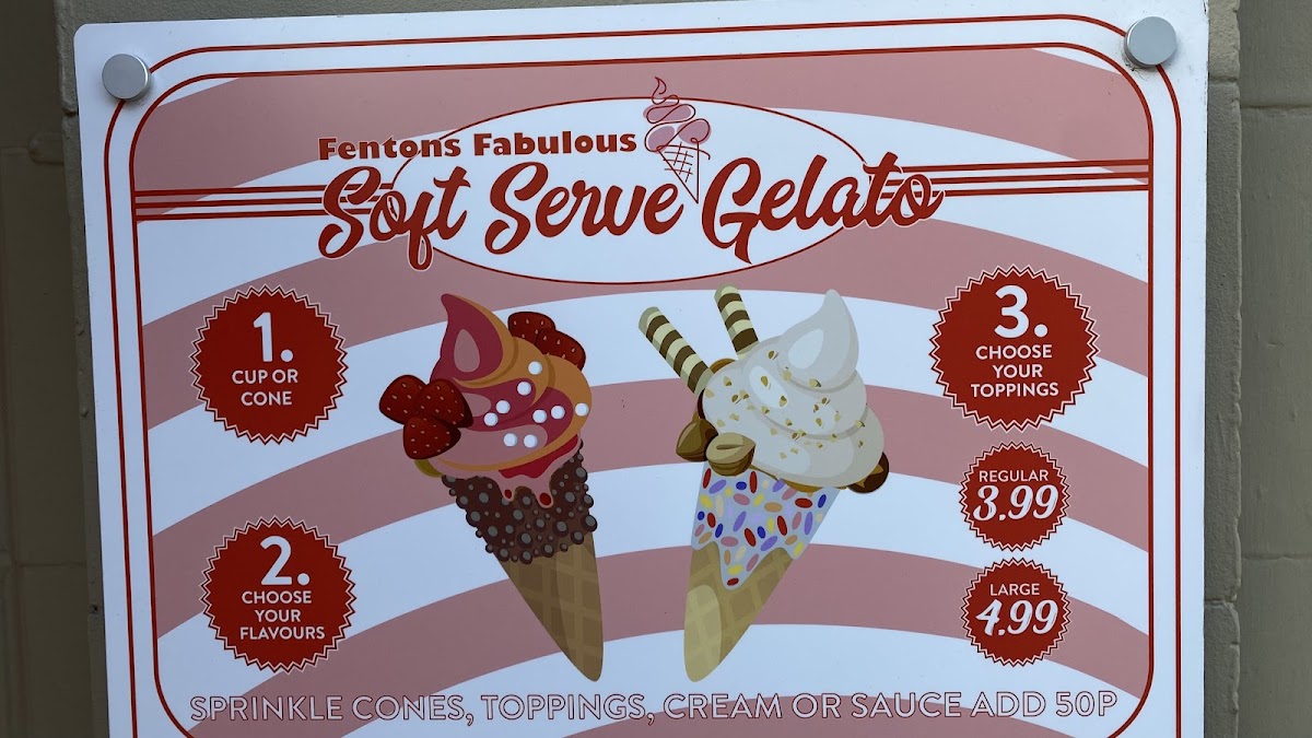 Fentons Ice Cream Photo Menu 2