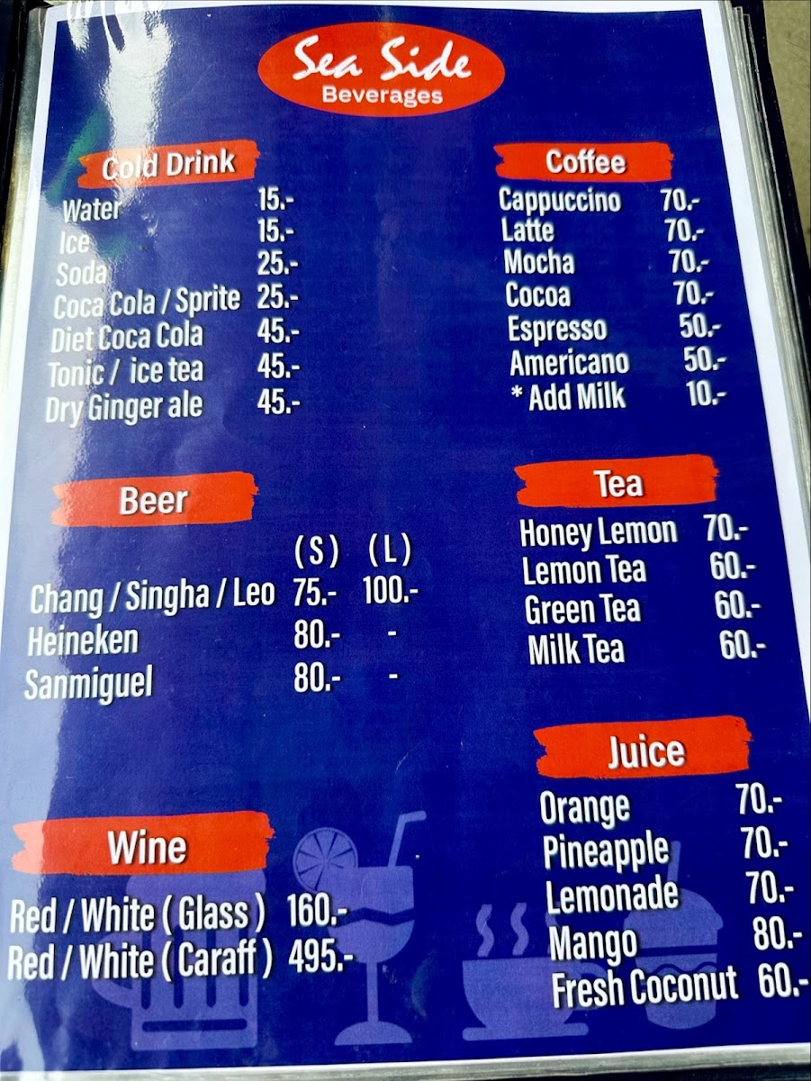 Sea Side Restaurant Hua-Hin Photo Menu 10