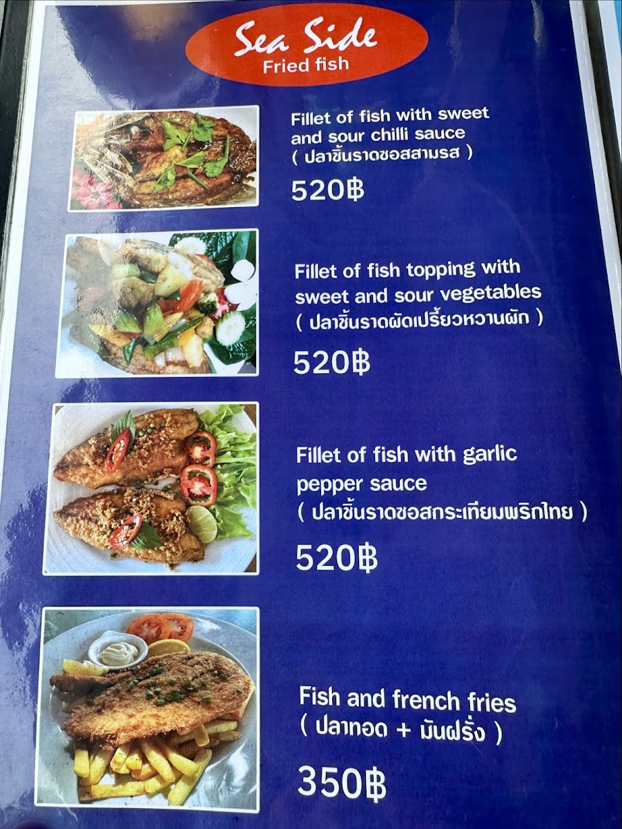 Sea Side Restaurant Hua-Hin Photo Menu 6