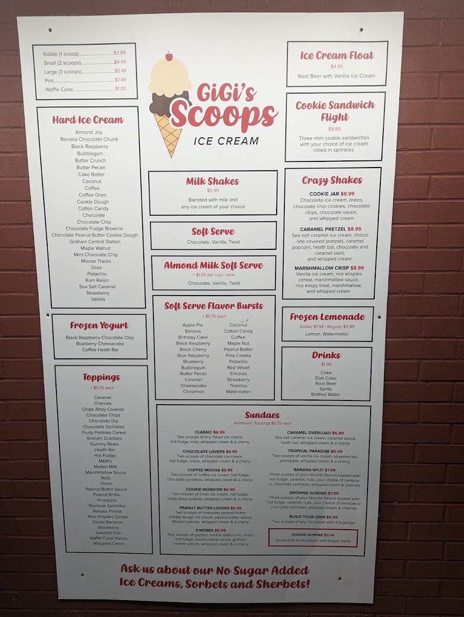 GiGi's Scoops Photo Menu 1