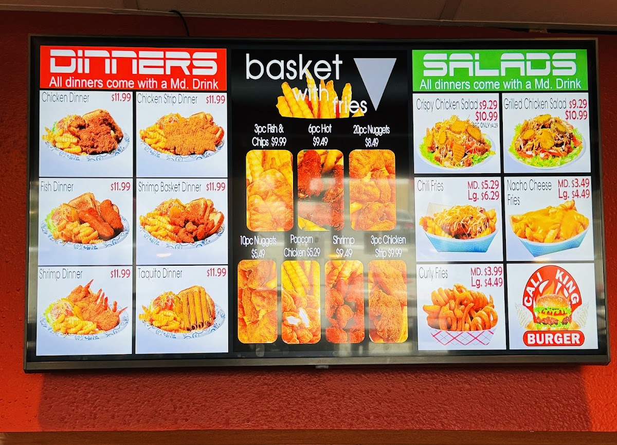 Cali King Burger Photo Menu 2