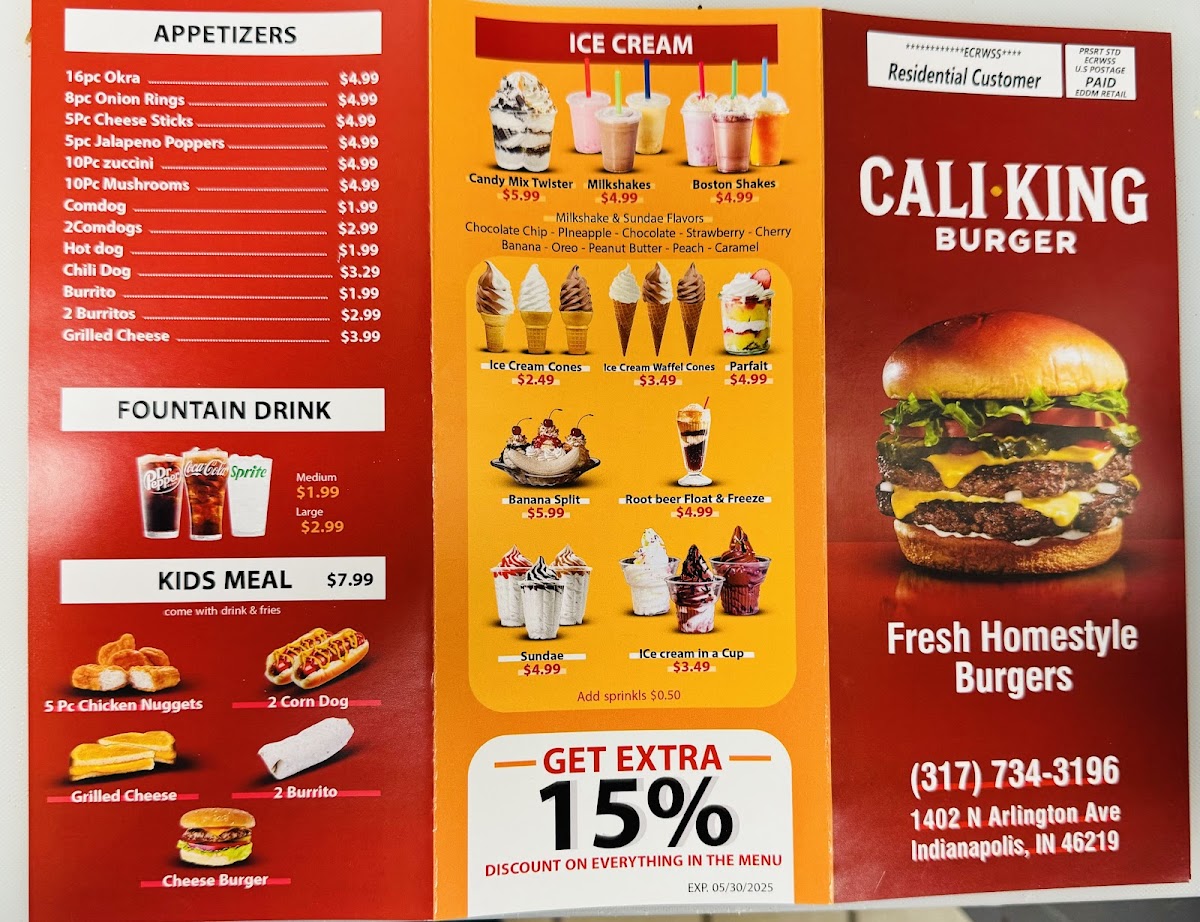 Cali King Burger Photo Menu 4