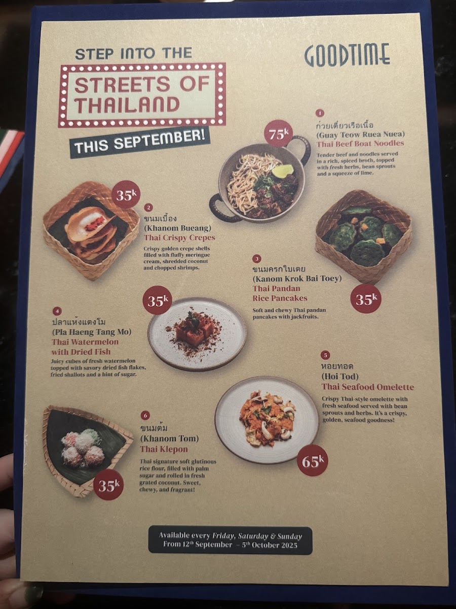 Goodtime Thai Authentic Restaurant Photo Menu 4