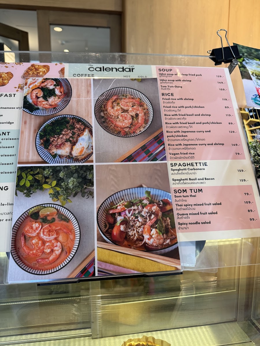 The calendar cafe Photo Menu 2