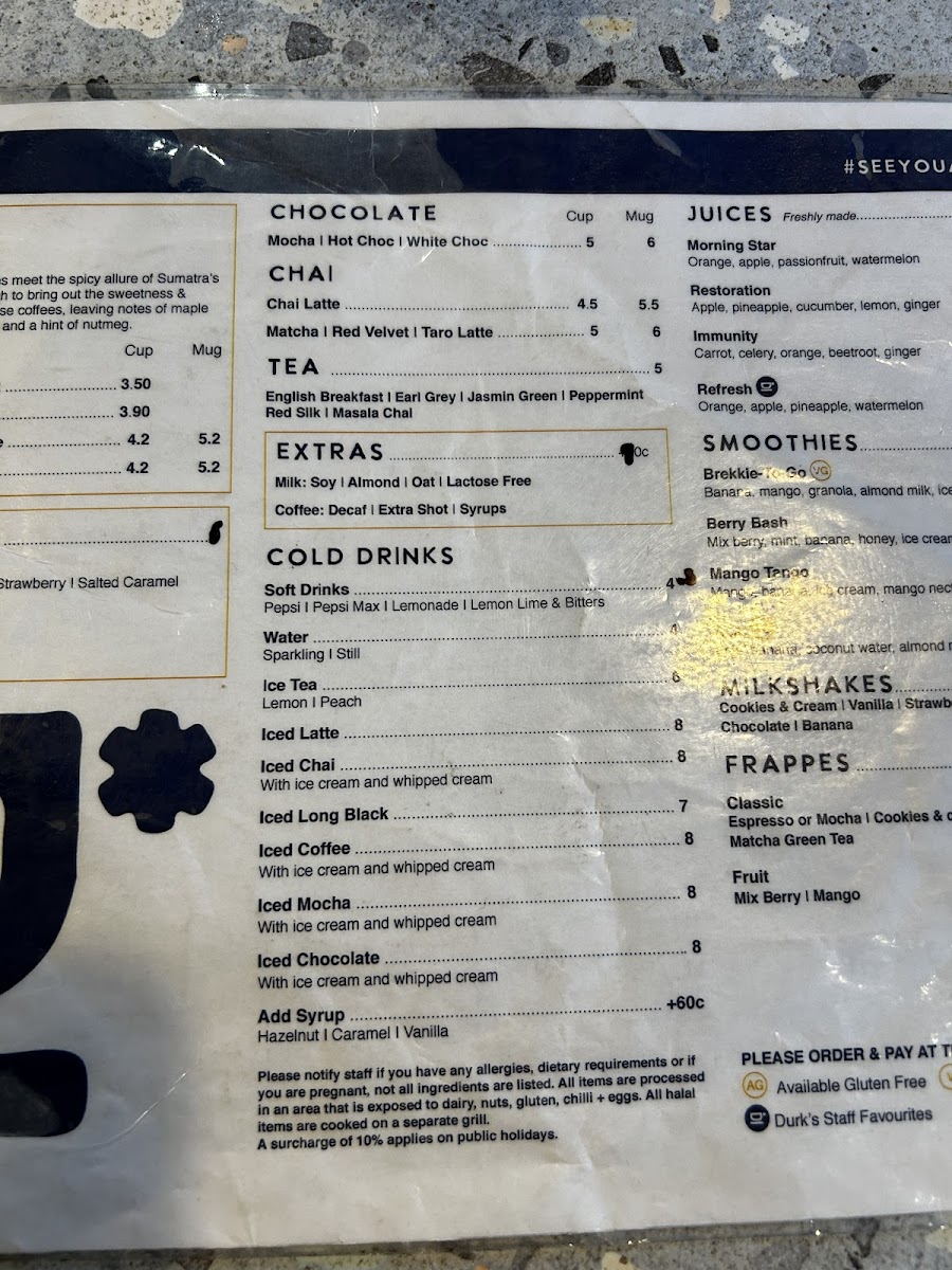 Durk's Cafe + Eatery Box Hill Photo Menu 5