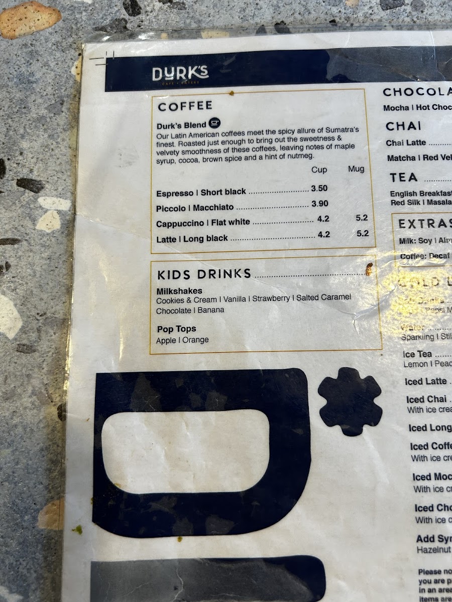 Durk's Cafe + Eatery Box Hill Photo Menu 6
