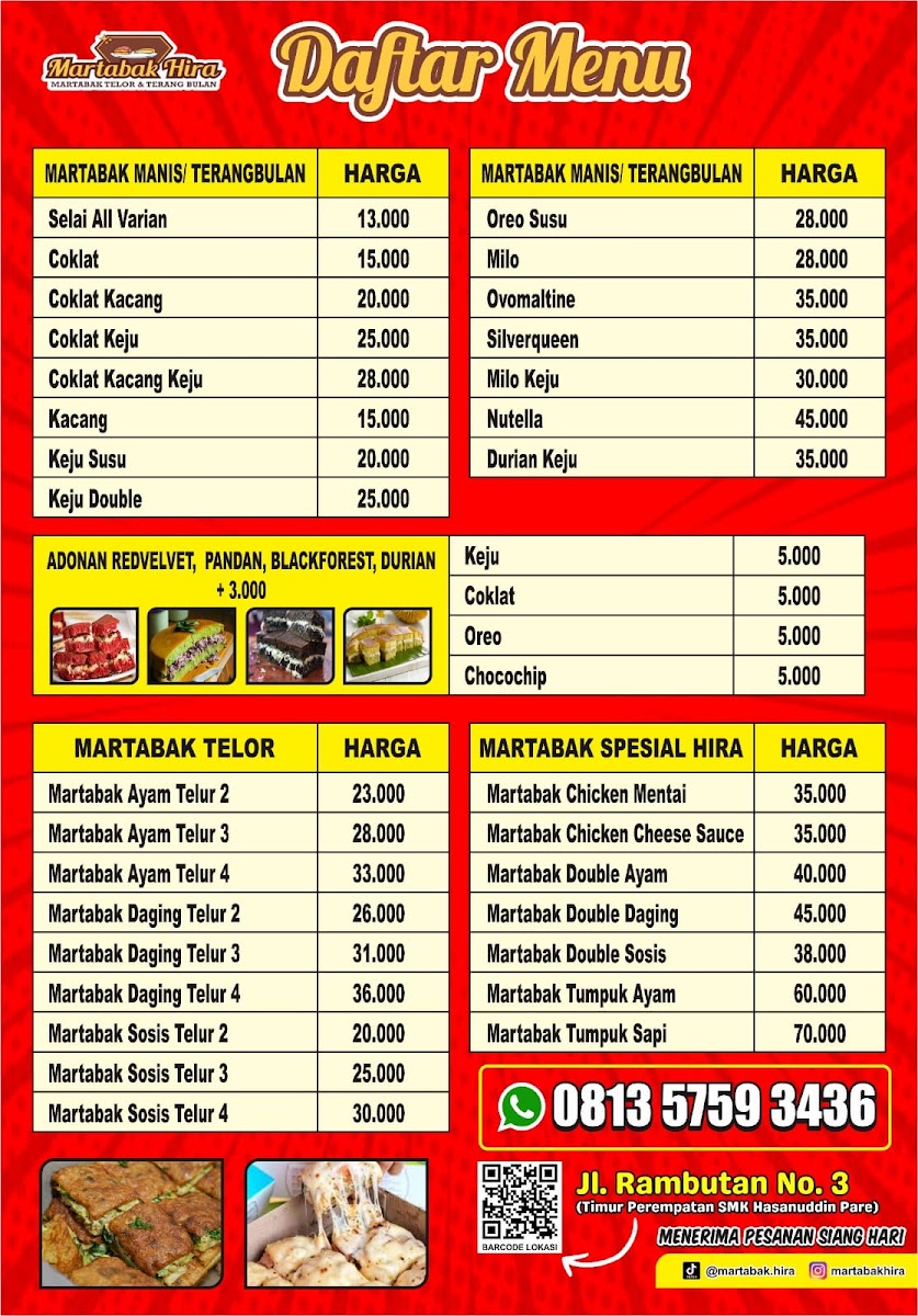 Martabak Hira Photo Menu 2