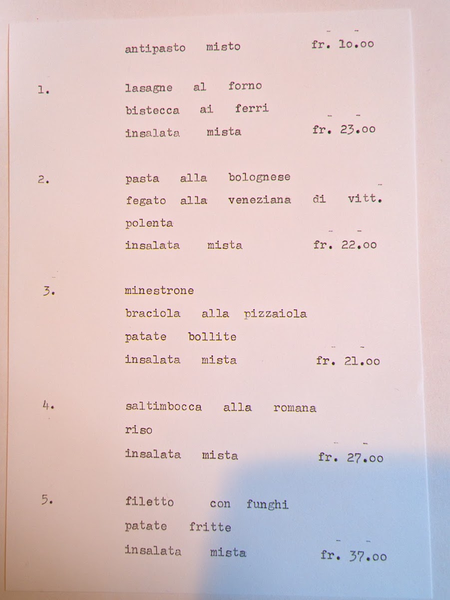 Da Giacomelli Photo Menu 1