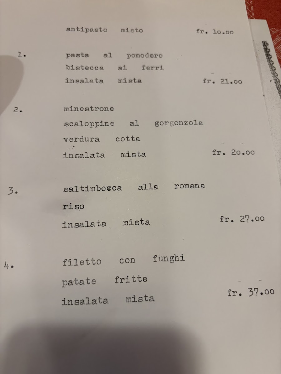 Da Giacomelli Photo Menu 2