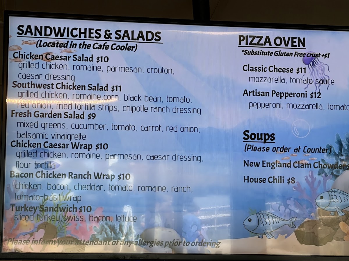 Saltwater Cafe Photo Menu 1
