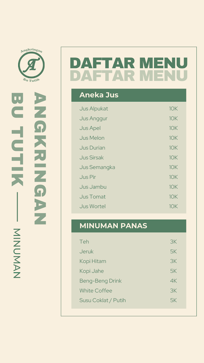 Angkringan Bu Tutik Photo Menu 3
