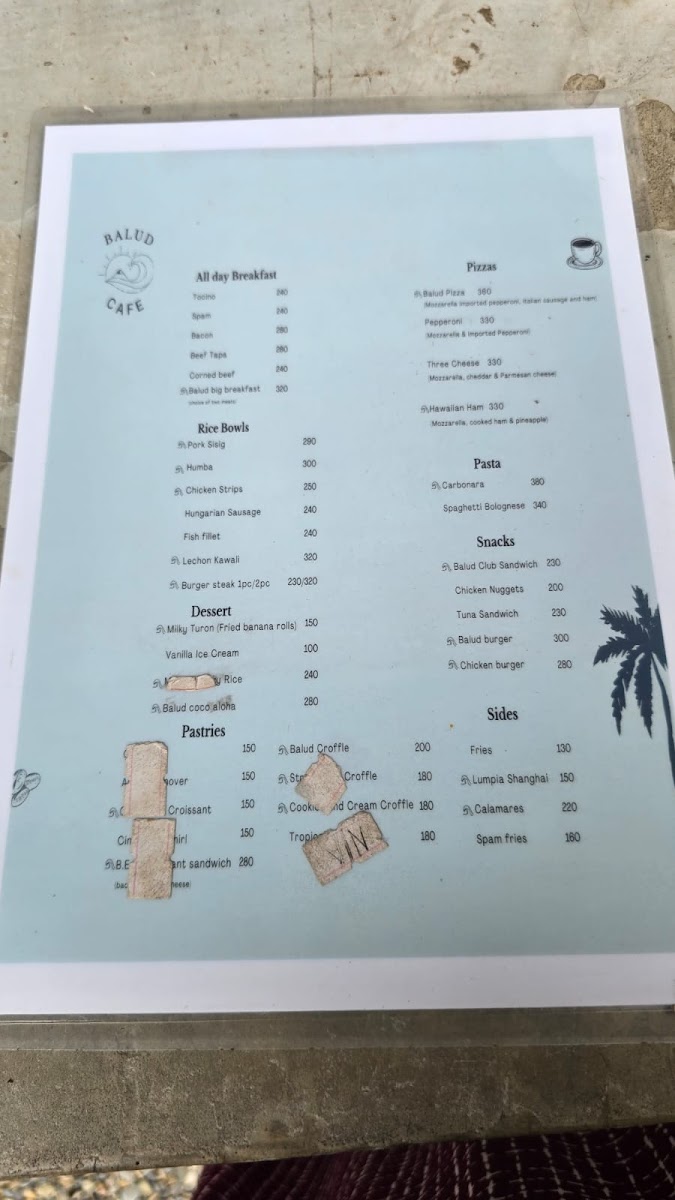 Balud Cafe Photo Menu 2