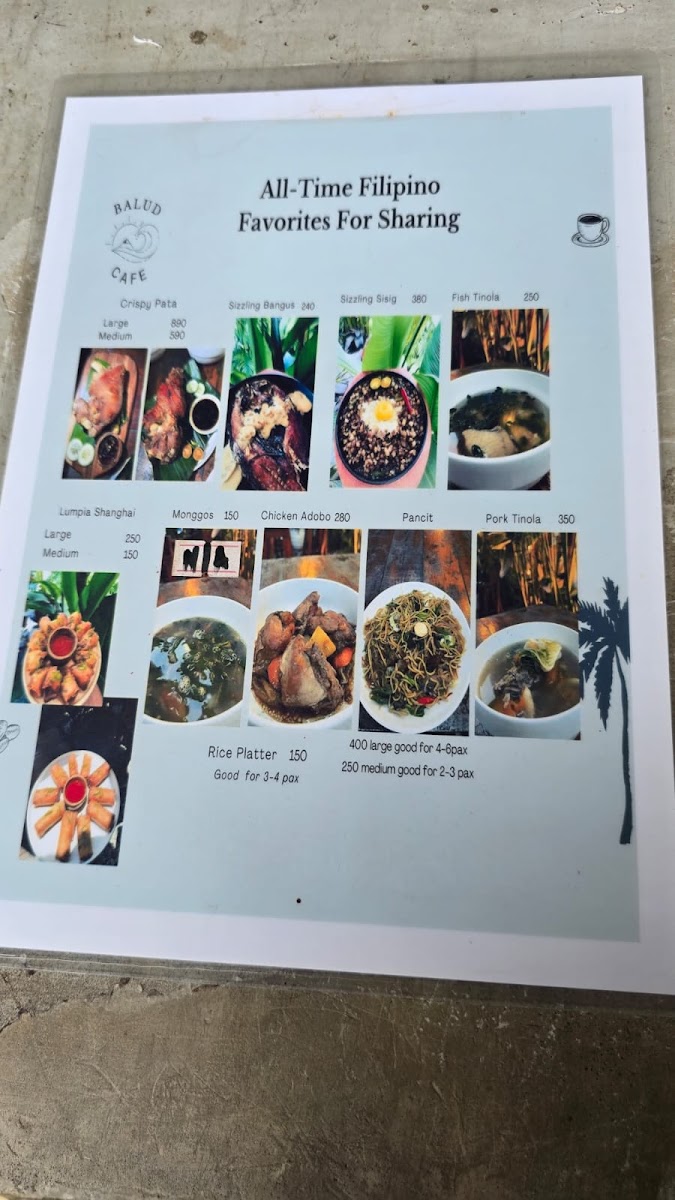 Balud Cafe Photo Menu 3