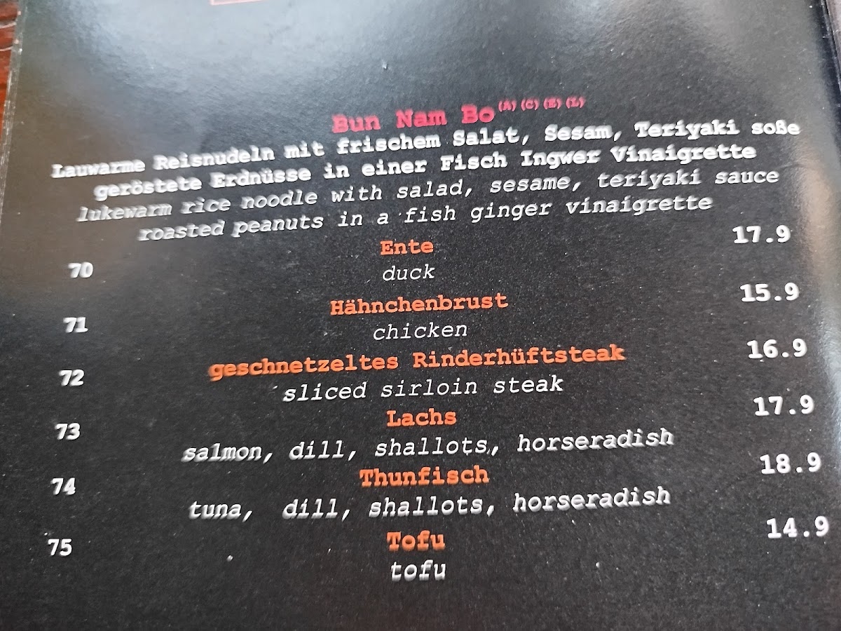 Viet Bowl Photo Menu 2