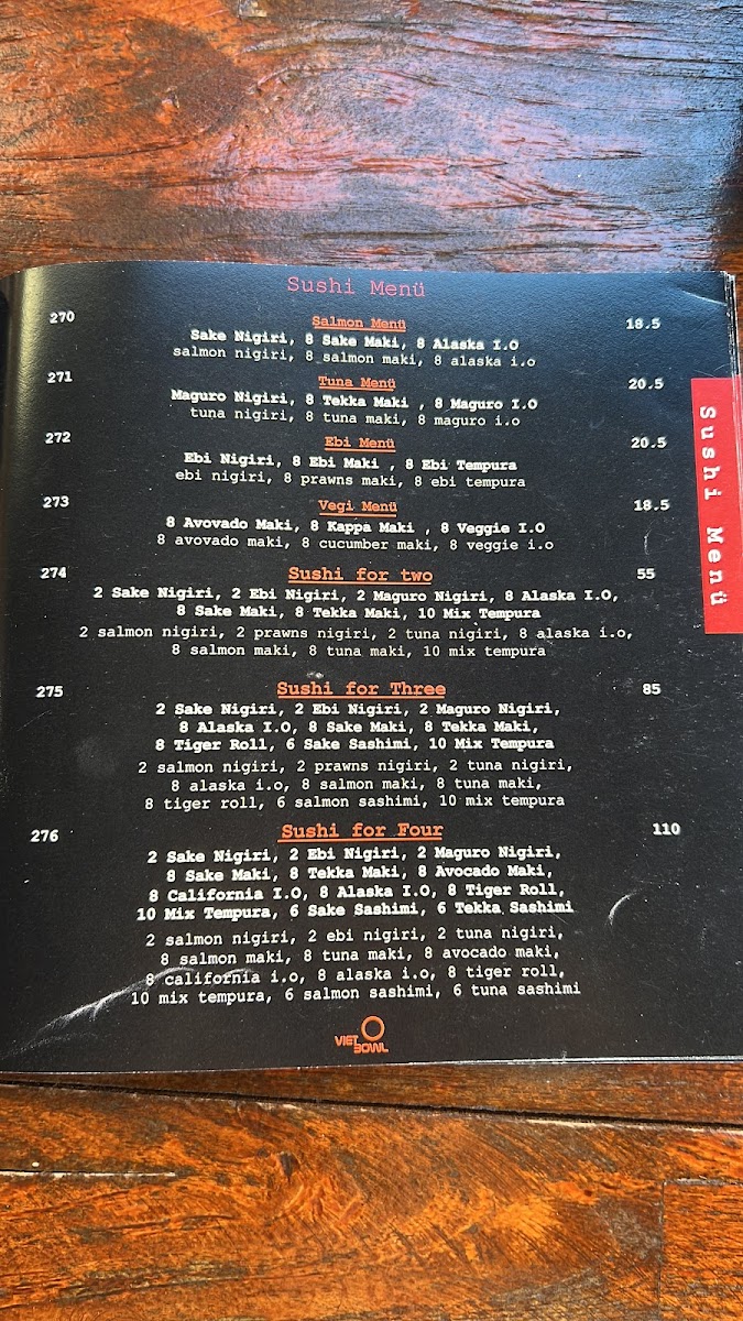 Viet Bowl Photo Menu 3