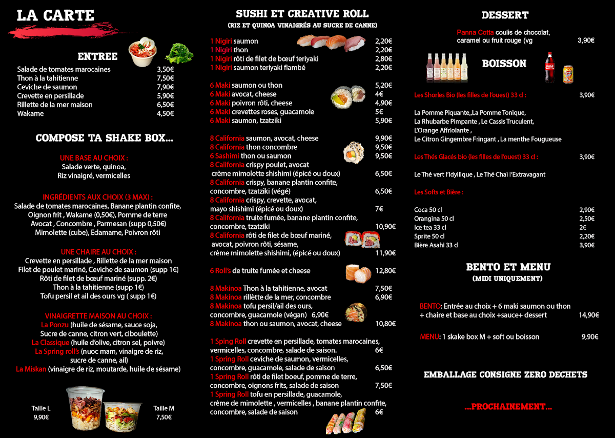 Waza Roll's Photo Menu 1