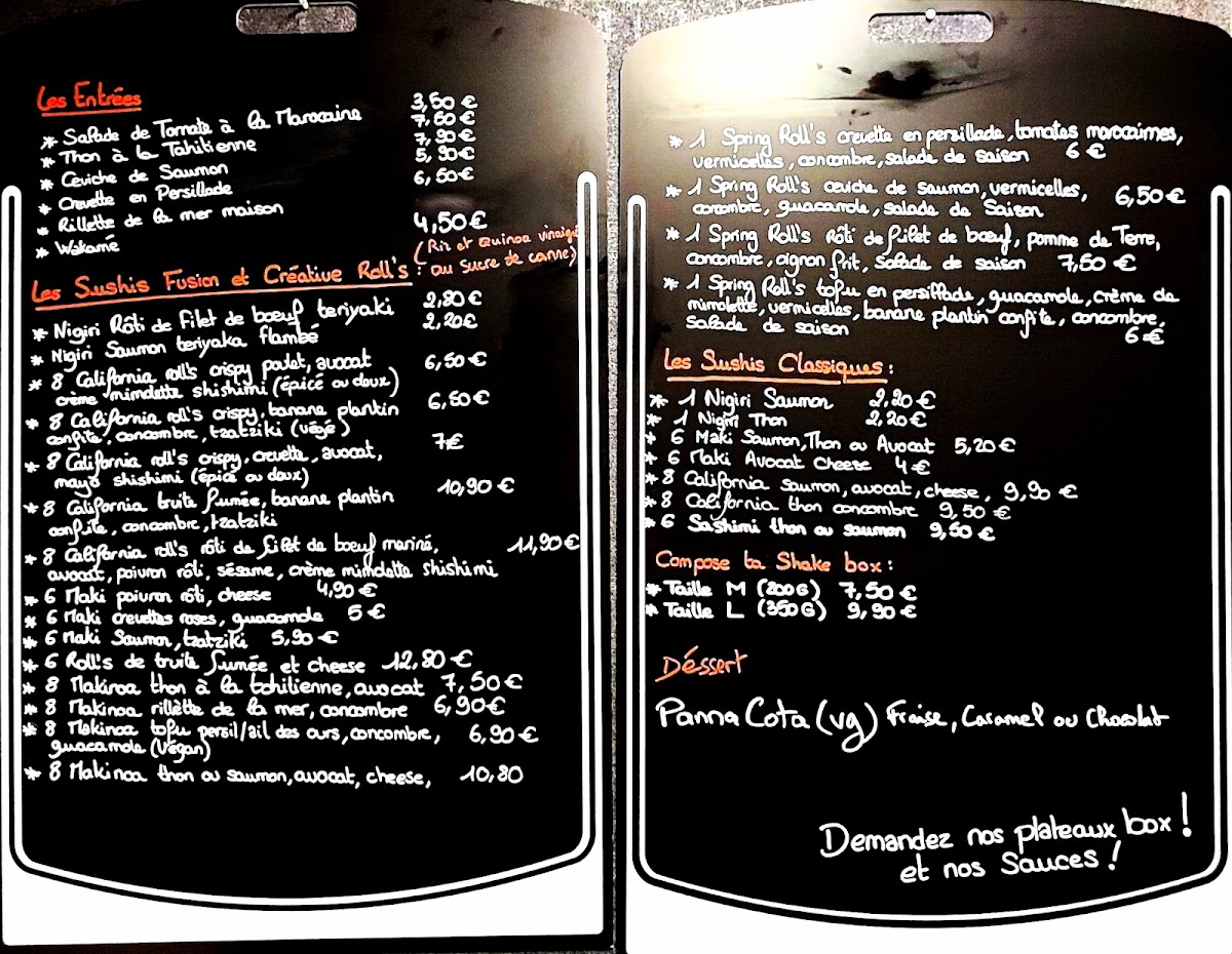 Waza Roll's Photo Menu 2