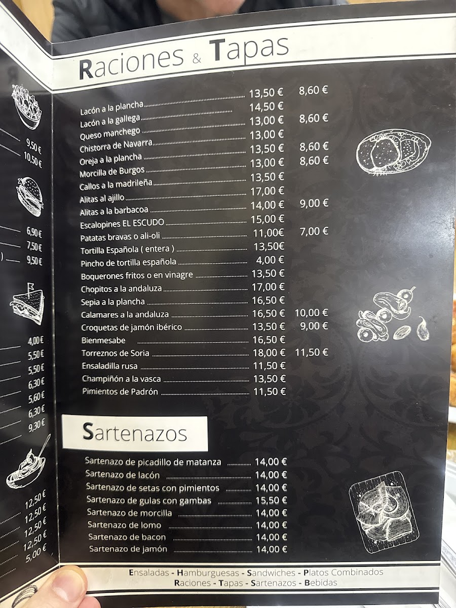 Restaurante El Escudo Photo Menu 1