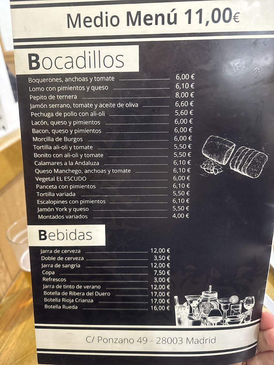 Restaurante El Escudo Photo Menu 2