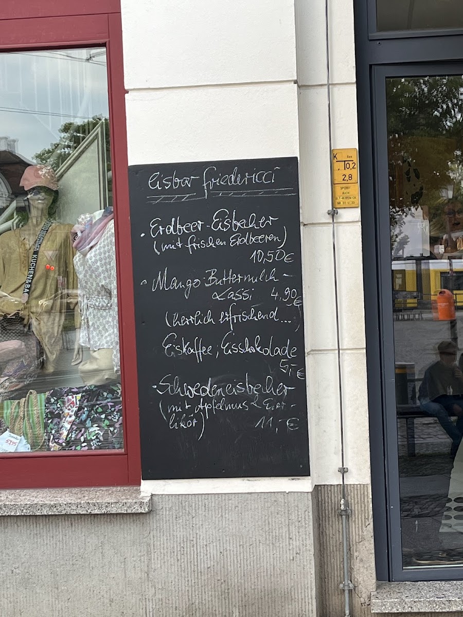 Eisbar Friederici (March to October) Photo Menu 2