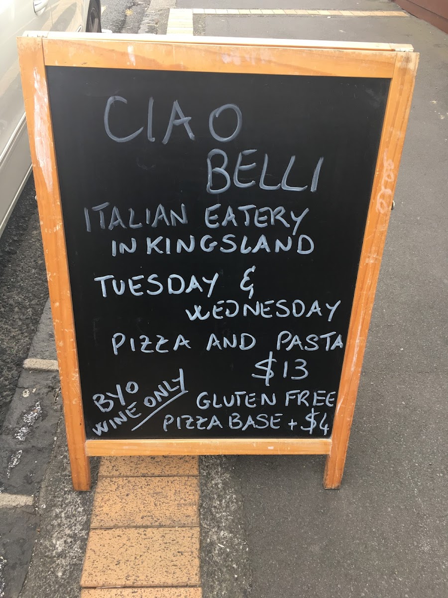 Ciao belli pasta and pizza Photo Menu 5
