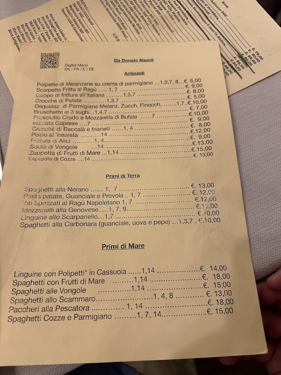 Antica Trattoria e Pizzeria da Donato Photo Menu 8