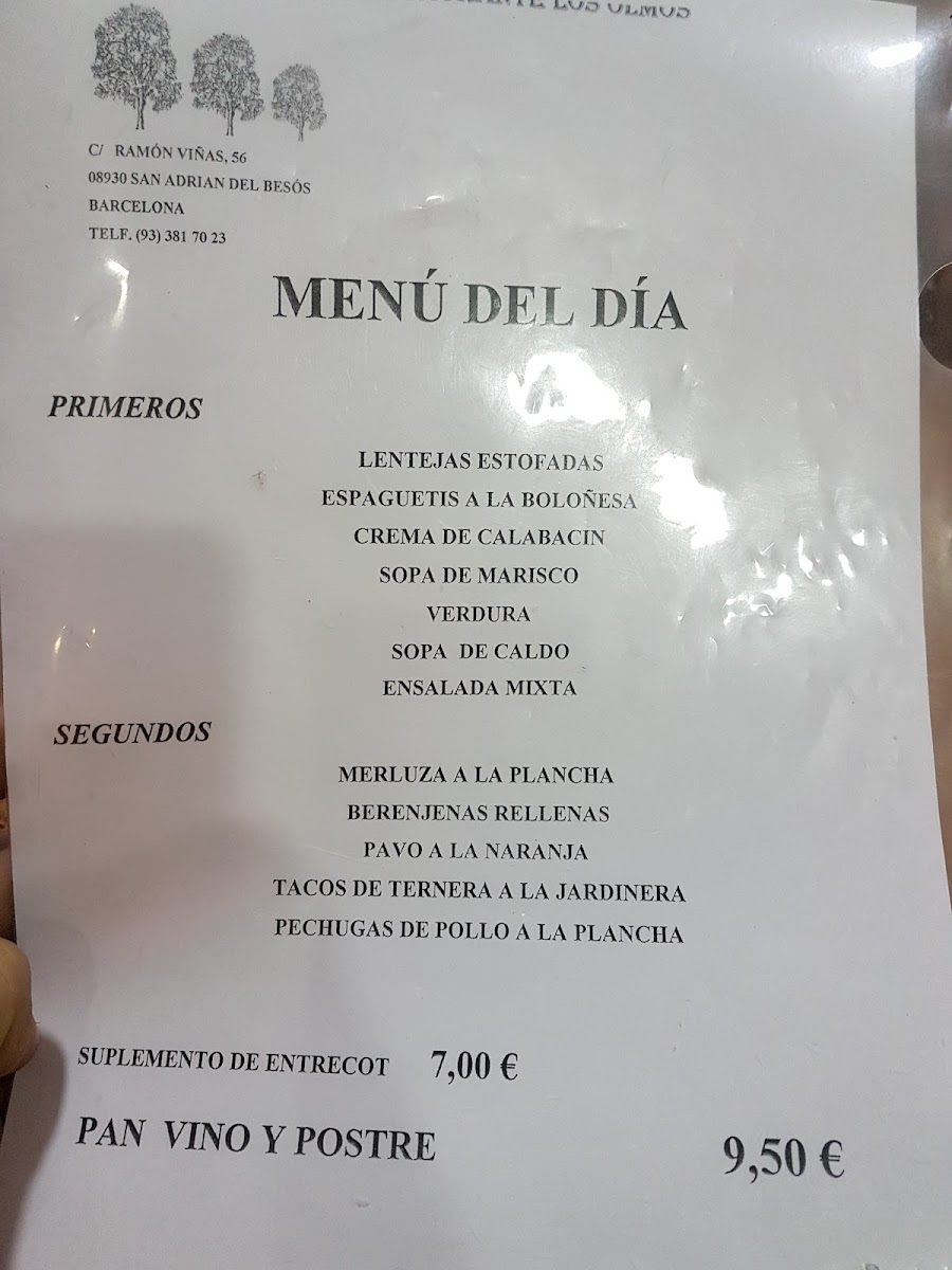 Restaurant los Olmos Tres Photo Menu 2