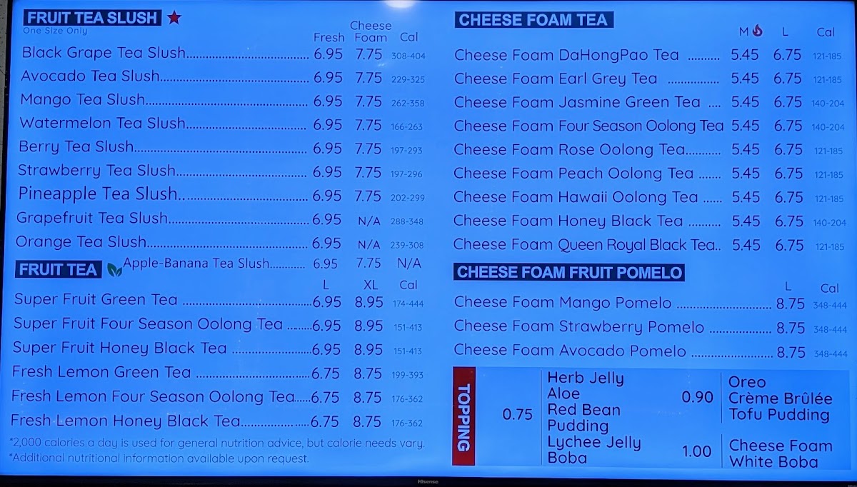 Moge Tee Aberdeen Photo Menu 1