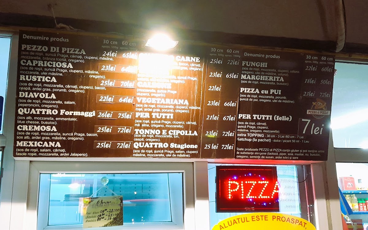 Pezzo di Pizza Photo Menu 1