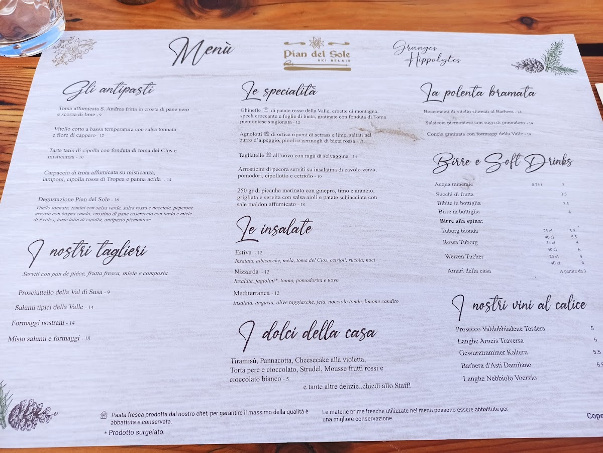 Ristorante Pian Del Sole Photo Menu 6
