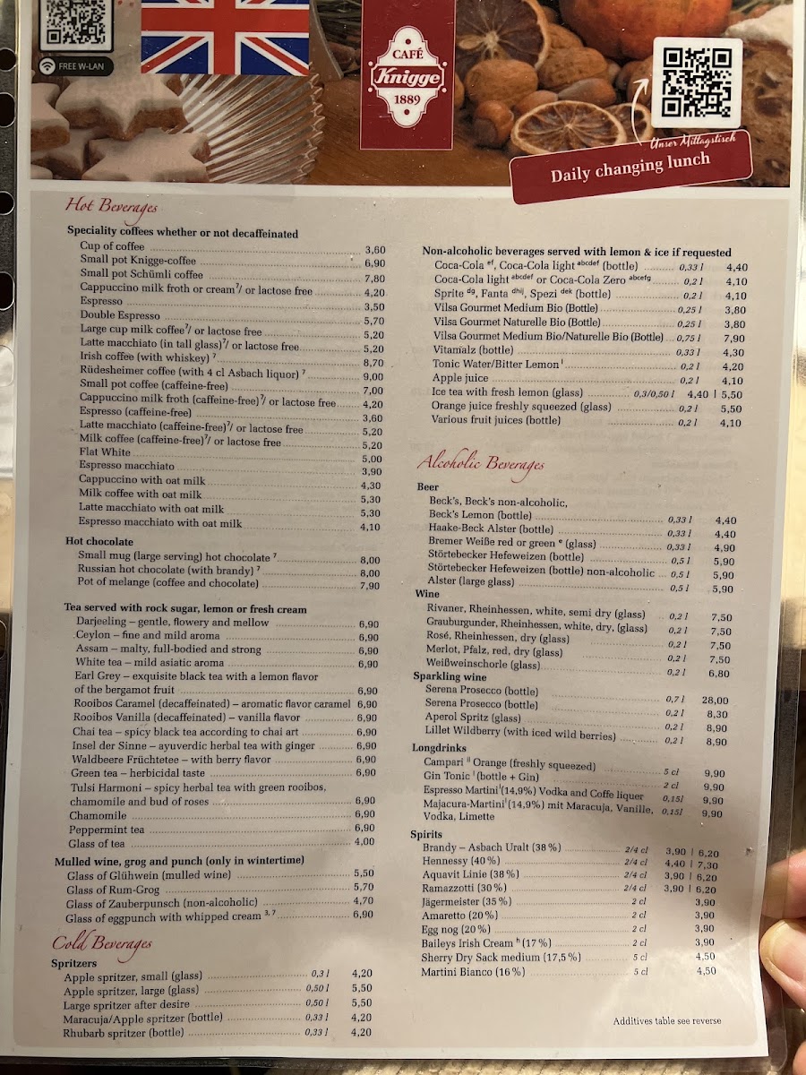 Café Knigge Photo Menu 2