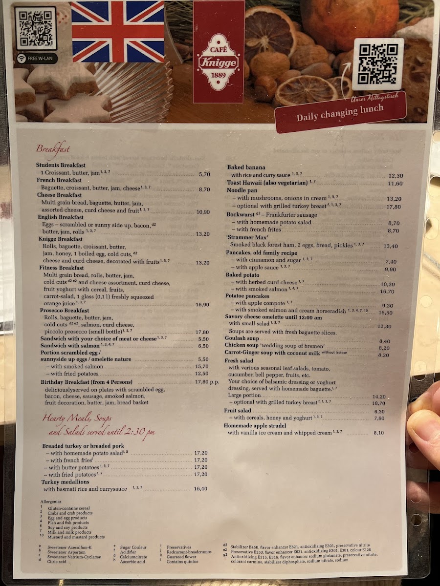 Café Knigge Photo Menu 4