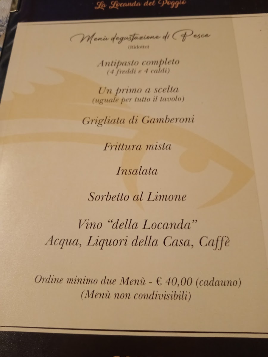 La Locanda Del Poggio Di Chillo Carmelo Photo Menu 2