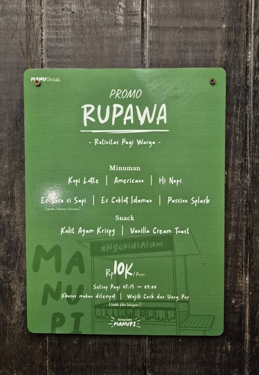 Rumah Kopi Manupi Photo Menu 6