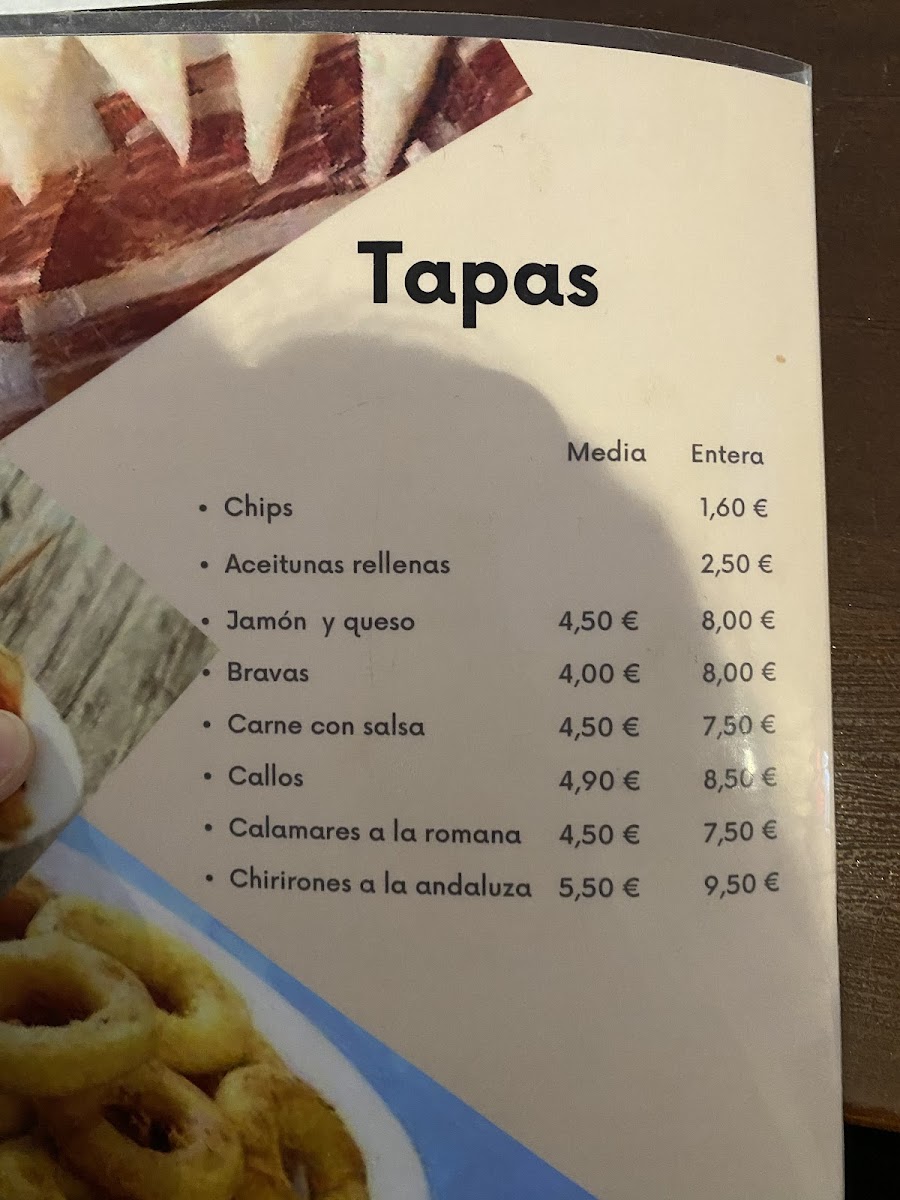 Bar Restaurant La Tartana Photo Menu 3