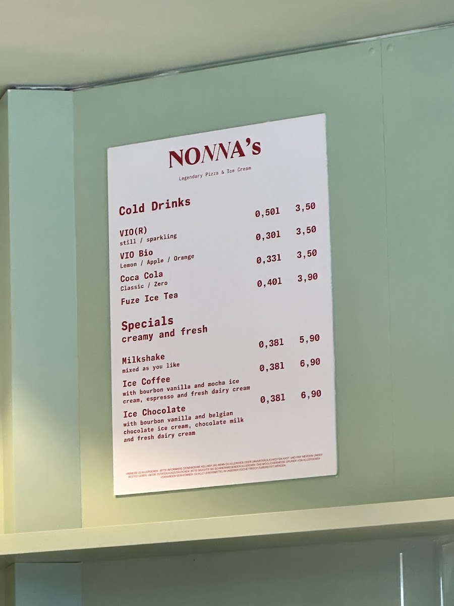 Nonna’s Legendary Pizza & Ice Cream Photo Menu 3